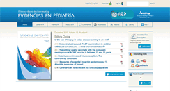 Desktop Screenshot of evidenciasenpediatria.es